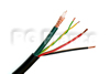 Câble hybride coaxial vidéo KX6 + alimentation + 1 paire data gaine noire en c/100m